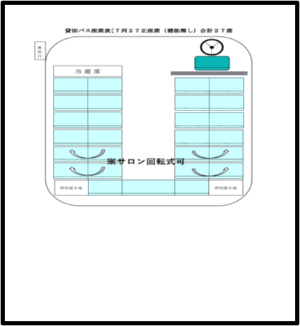 ふそうエアロミディ(座席表)